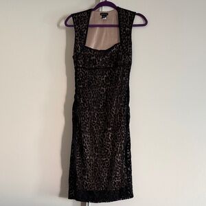 Moda International Animal Print Midi Dress